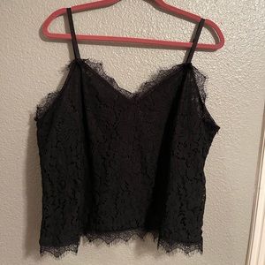 Black Lace Tank Top